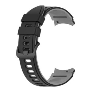 Pasek silikonowy - do Samsung Galaxy Watch 5 - czarno-szary - 20 mm