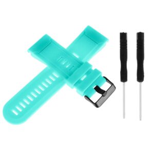 Pasek silikonowy - G08 - do Garmin - miętowy - 26 mm