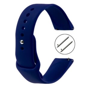 Pasek silikonowy S01 - ciemnoniebieski - 20 mm
