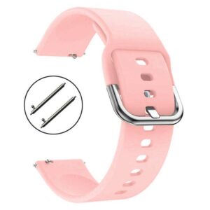 Pasek silikonowy S04 - jasnoróżowy - 22 mm