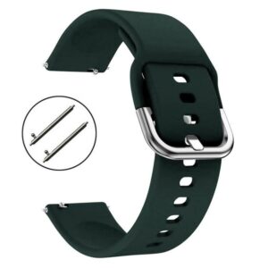 Pasek silikonowy S04 - khaki - 22 mm