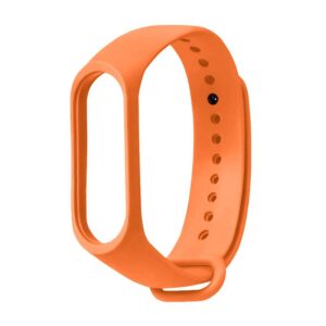 Pasek silikonowy - do Xiaomi Mi Band 5/6 - pomarańczowy