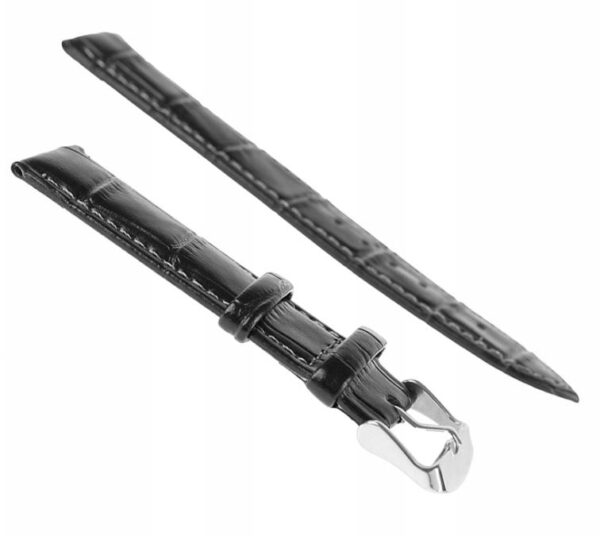 Pasek skórzany C16 - czarno-szary - 14 mm