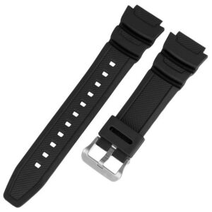 Pasek Casio - zamiennik - AQW-100 - czarny - 18 mm