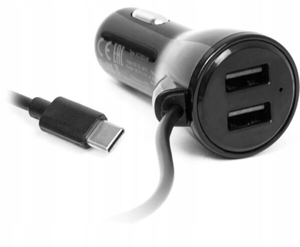 Car charger eXtreme Ampere USB type-C + 2 x USB 4A - ACCC2U4B