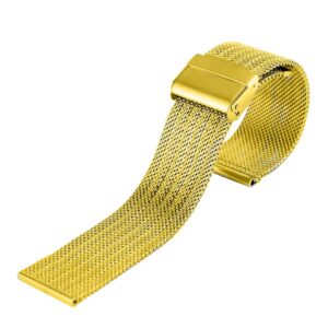 Bransoleta siatka Bizu - 14 mm - IP złota