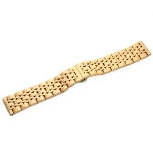 Bransoleta stalowa pełna model 2 - 18 mm - IP złota