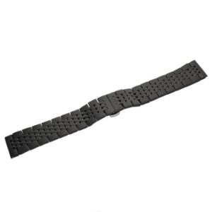 Bransoleta stalowa pełna model 4 - 20 mm - IP czarna