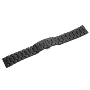 Bransoleta stalowa pełna model 6 - 22 mm - IP czarna