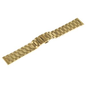 Bransoleta stalowa pełna model 7 - 20 mm - złota matowa