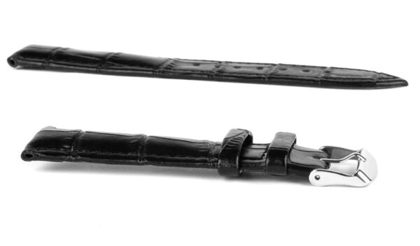 Pasek skórzany C16 XL - czarno-czarny - 20 mm