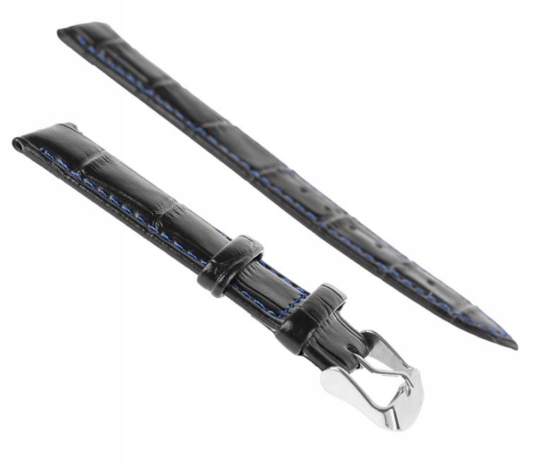 Pasek skórzany C16 XL - czarno-granatowy - 20 mm