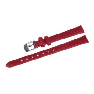Pasek skórzany C25 - czerwony - 10 mm