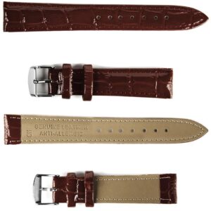 Pasek skórzany C11 XL - brązowy - 22 mm