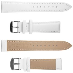 Pasek skórzany C2 - biały - 10 mm