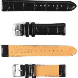 Pasek skórzany C4 - czarny - 10 mm