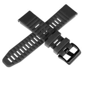 Pasek silikonowy - G12 - do Garmin - czarny - 22 mm