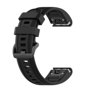 Pasek silikonowy - G11 - do Garmin - czarny - 20 mm