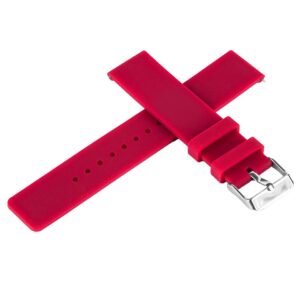 Pasek silikonowy S05 - bordowy - 22 mm