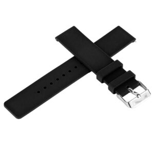 Pasek silikonowy S05 - czarny - 22 mm