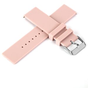 Pasek silikonowy S05 - pudrowy róż - 22 mm