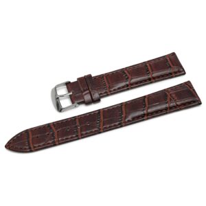 Pasek EcoClassic H01XL - ciemny brąz - 20 mm