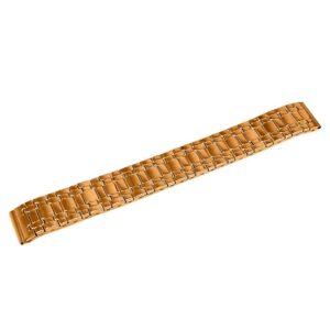 Bransoleta rozciągana - model 1 - długość 16 cm - IP różowe złoto - 18 mm