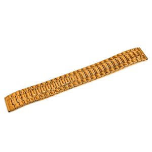 Bransoleta rozciągana - model 2 - długość 16 cm - IP różowe złoto - 18 mm