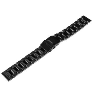 Bransoleta stalowa pełna model 11 - 24 mm - IP czarna