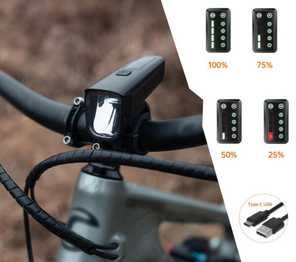 Front bicycle light BLF2 100lux