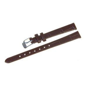 Pasek skórzany C25 - ciemny brąz - 12 mm