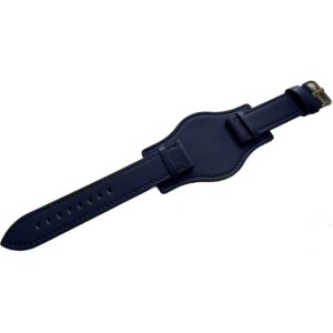 Pasek skórzany podkładka HQ O01XL - granatowy - 20 mm