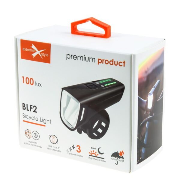 Front bicycle light BLF2 100lux