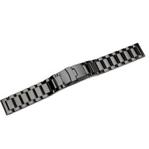 Bransoleta stalowa pełna model 12 - 18 mm - IP czarna